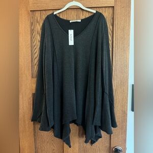 Three Bird Nest Charcoal Tunic